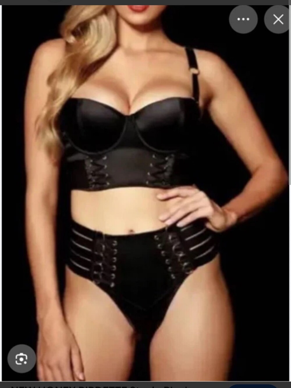 Honey Birdette Stevie black bra 34C